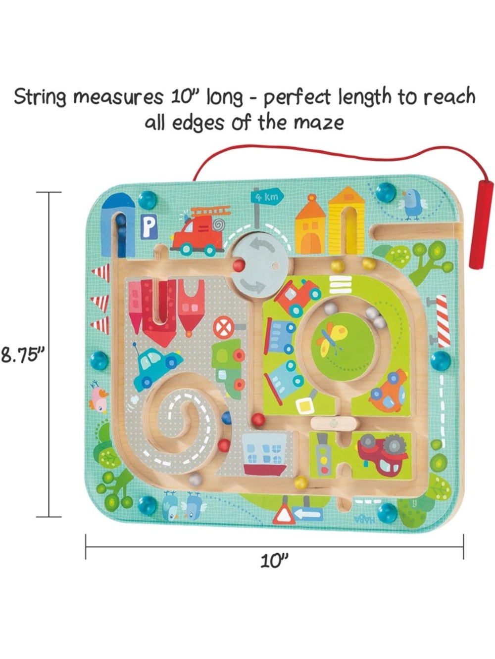 HABA Busy Board for Toddlers: Town Magnetic Maze Puzzle Game - Picture 2 of 7